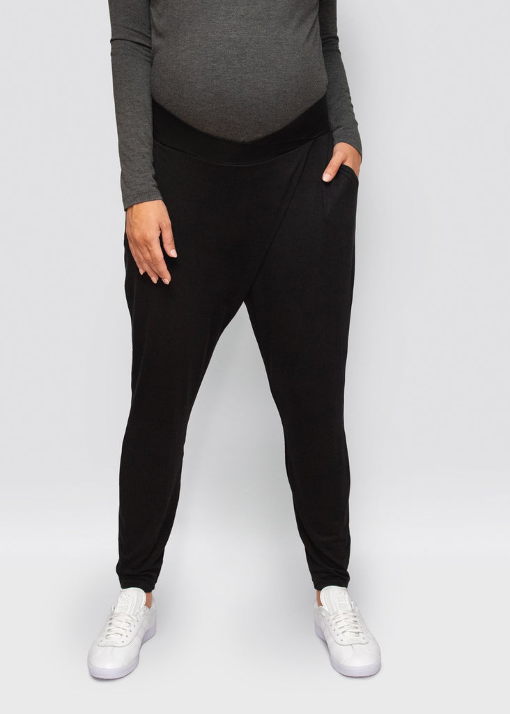 lounge pants - black - úton: maternity and postpartum essentials
